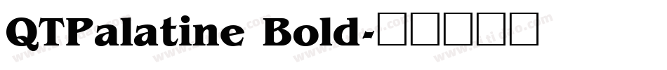 QTPalatine Bold字体转换